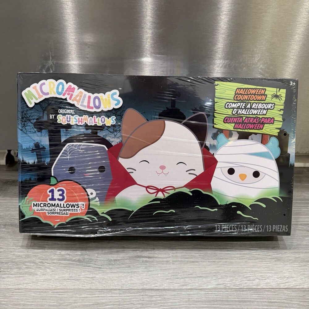 Squishmallows Halloween Countdown Calendar NIB 13 Micromallows NEW
